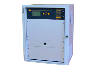 The biogas monitor can monitor up to 4
gas components continuously