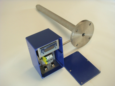 Verwarmde insteekprobes. Deze worden in het proces geschoven ter overbrugging van